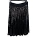 New Express High Waisted Sequin Pleated Midi Skirt size XS