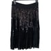 New Express High Waisted Sequin Pleated Midi Skirt size XS