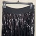 New Express High Waisted Sequin Pleated Midi Skirt size XS