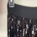New Express High Waisted Sequin Pleated Midi Skirt size XS