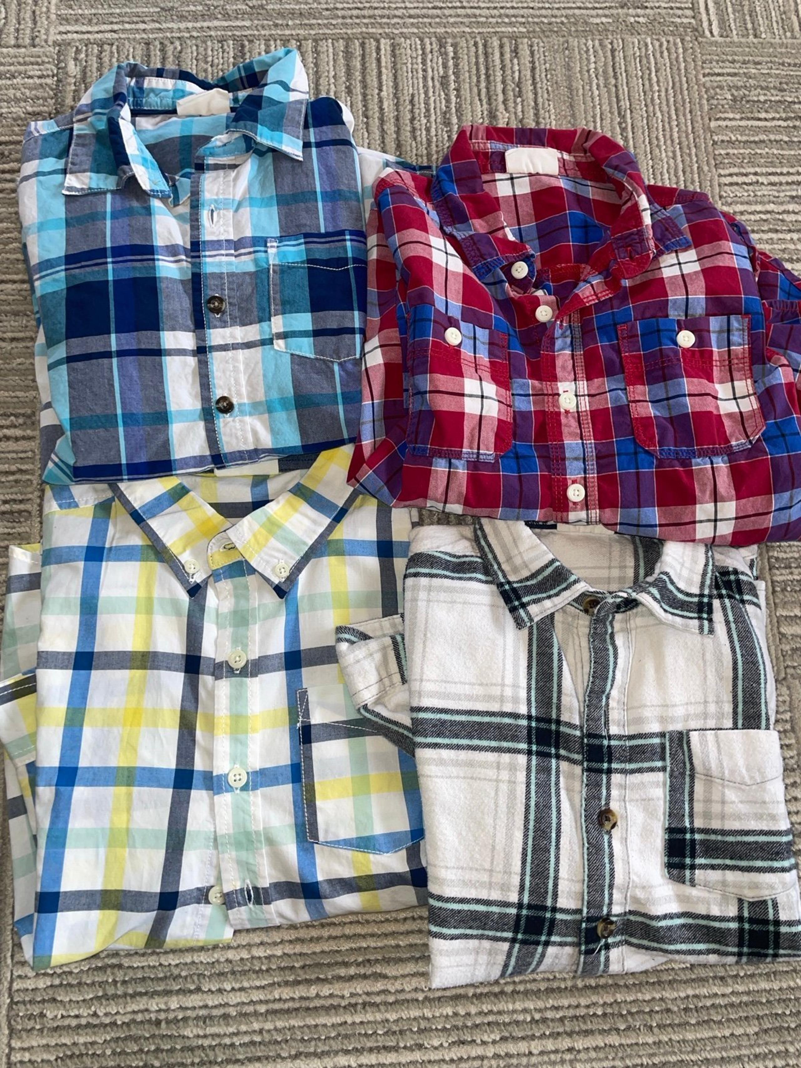 Lot of 4: boys long sleeve 7-8