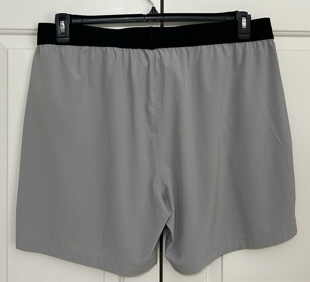 NWT RHONE size 2XL grey black 7 athletic Mako Tech Shorts Men's