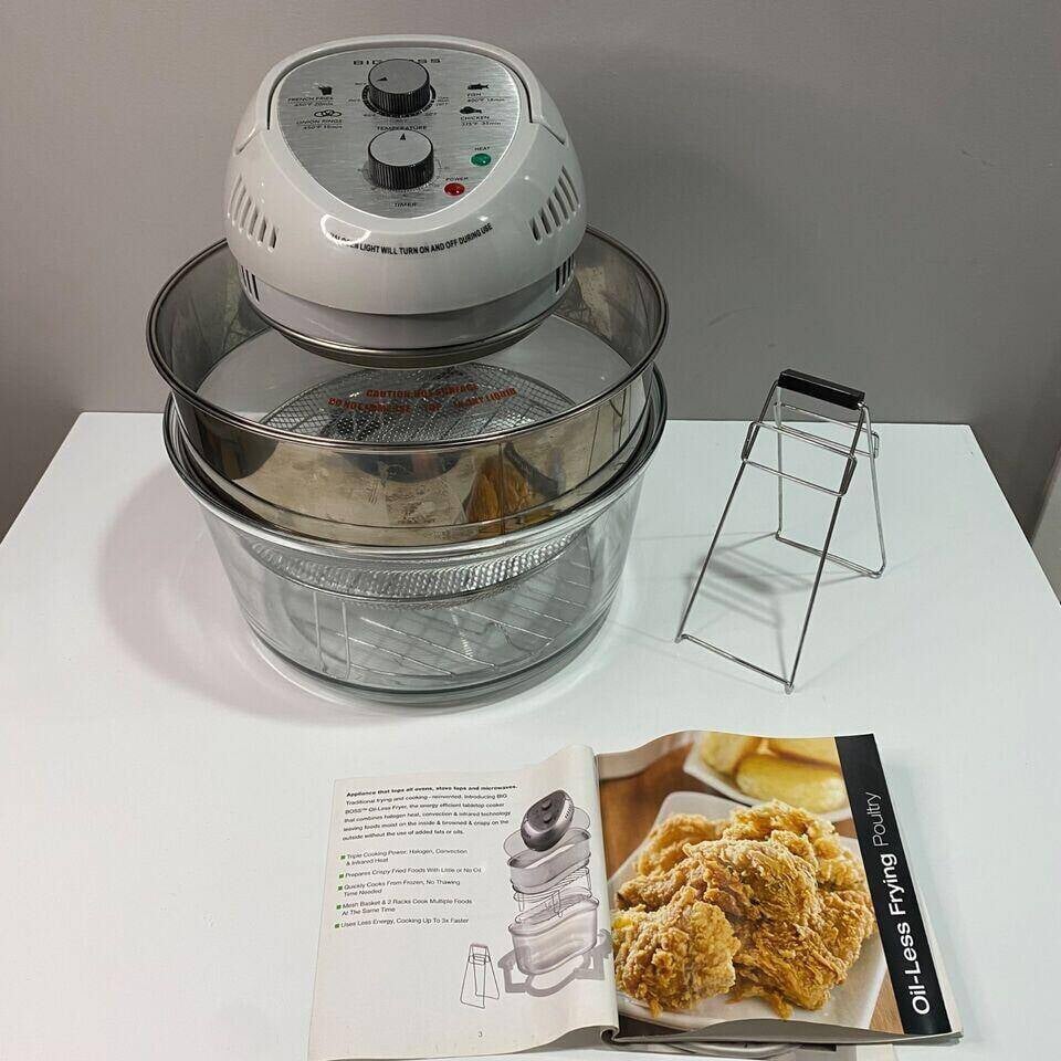 16Qt Glass Air Fry16Qt Glass Air Fryer Oven – Extra Large Air Fryer Halogen Oven