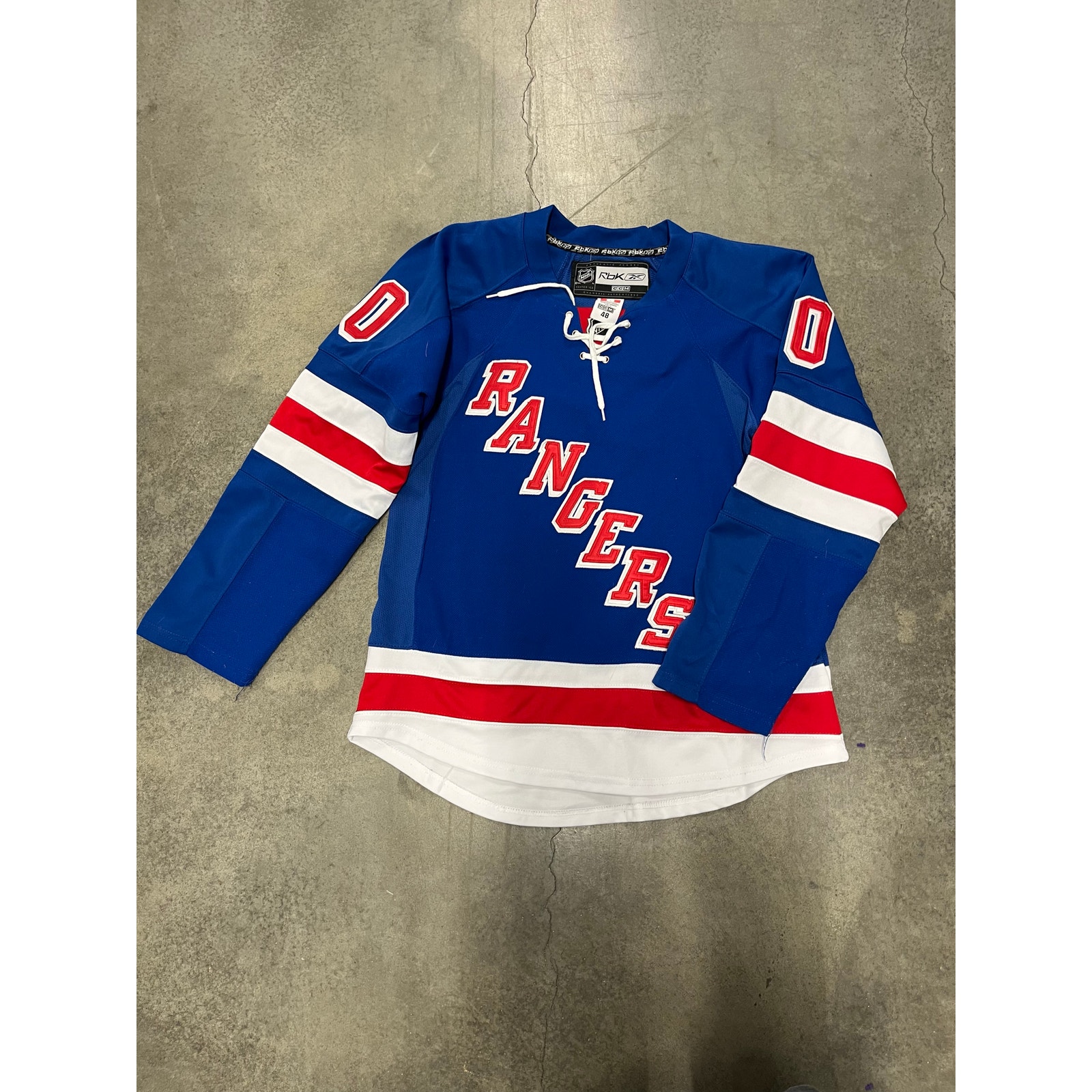 Vintage Y2K Reebok CCM Men New York Rangers Marian Gaborik Stitched Jersey Sz 48