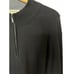 Pronto-Uomo Black Pullover Quarter Zip Black Silk Sweater Mens XXL