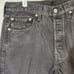 Levi's 501 Men Jeans 33 X 32 Black Denim Dark Wash Button Fly Straight Leg M1021
