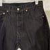 Levi's 501 Men Jeans 33 X 32 Black Denim Dark Wash Button Fly Straight Leg M1021