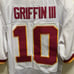 NIKE ON FIELD R GRIFFIN 3 REDSKINS COMMANDERS STITCHED JERSEY NFL #10