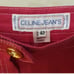 Vintage CELINE Denim Fushia Midi Skirt