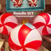 Disney Holiday Christmas 2024 Mickey Mouse Icon Peppermint Swirl (BUNDLE OF 2)