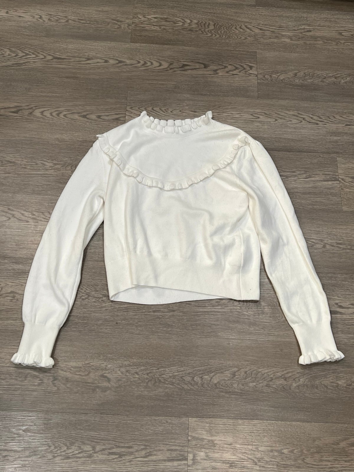 French Connection Sweater Women’s Ruffle Large