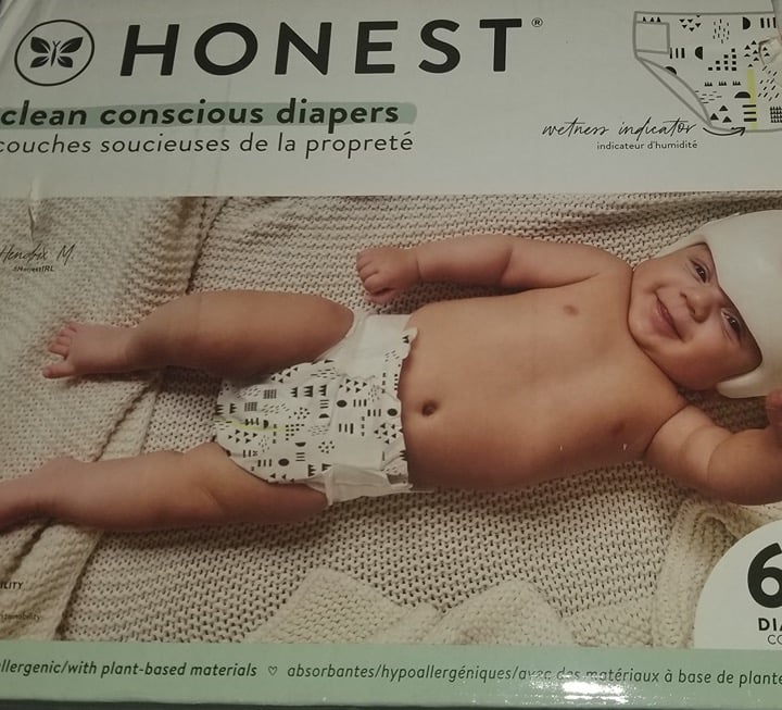 The Honest Company Clean Conscious Diapers Size 3 (16-28 lbs), 68 Count NIB