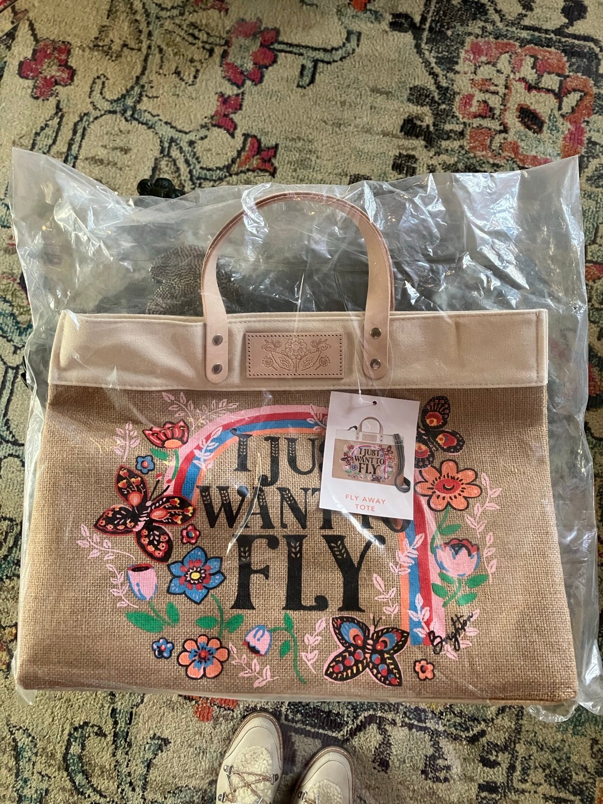 ❤️NWT BRIGHTON I JUST WANT TO FLY TOTE