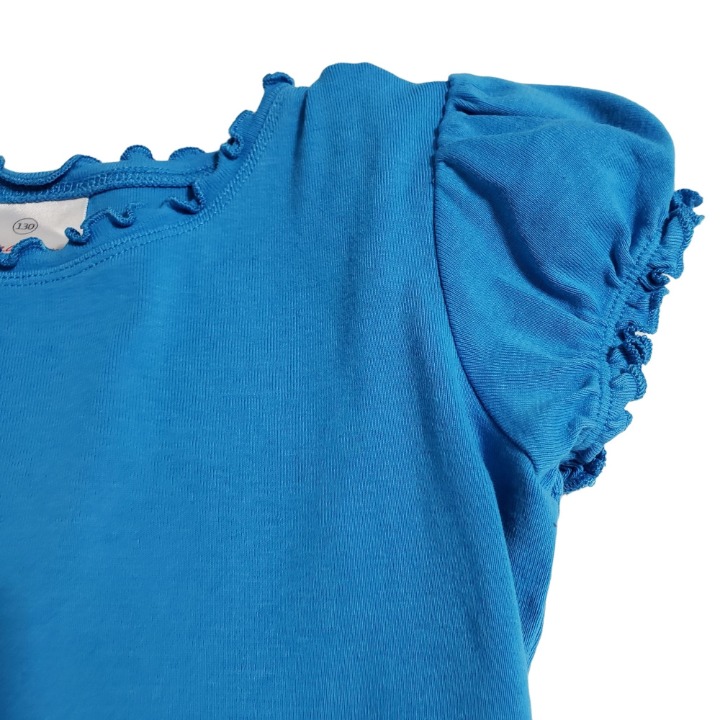 Hanna Andersson 130 Tiered Ruffled on sale Dress Cotton Blue Ombre Girls 8