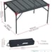 Extendable Folding Table Large Tabletop Area Ultralight Compact FDS46