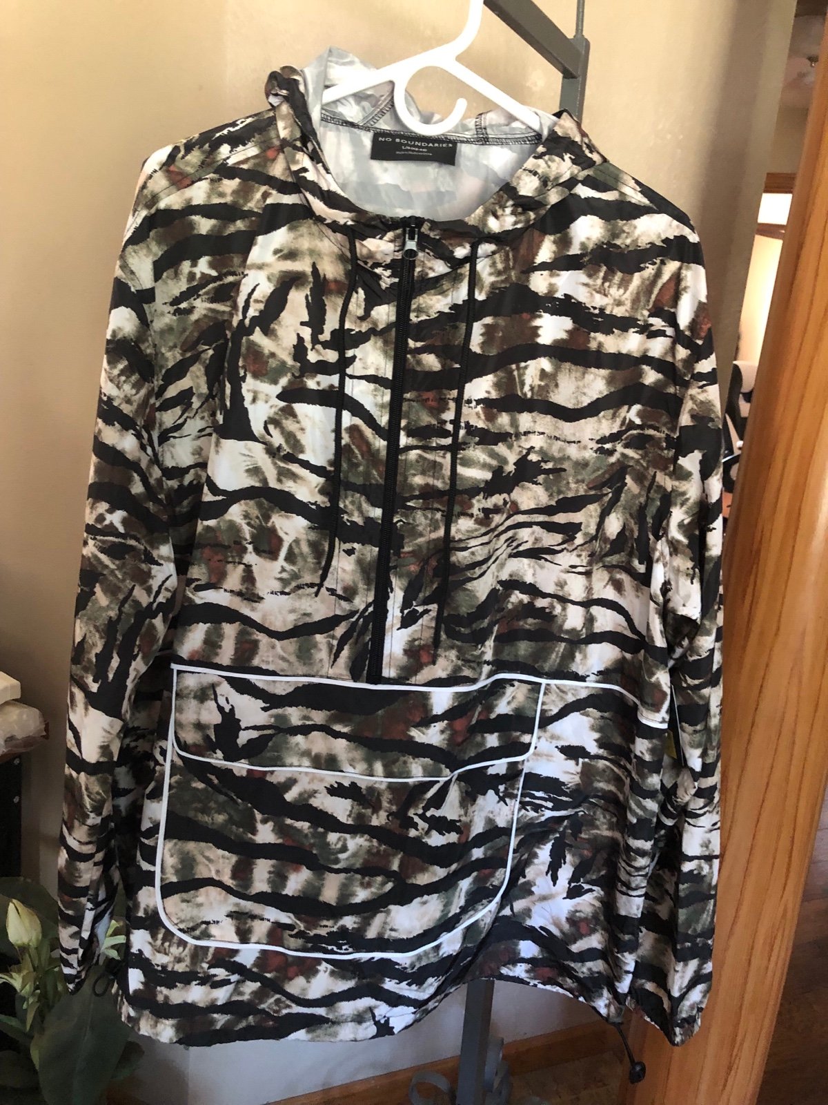 No boundaries half zip windbreaker sale