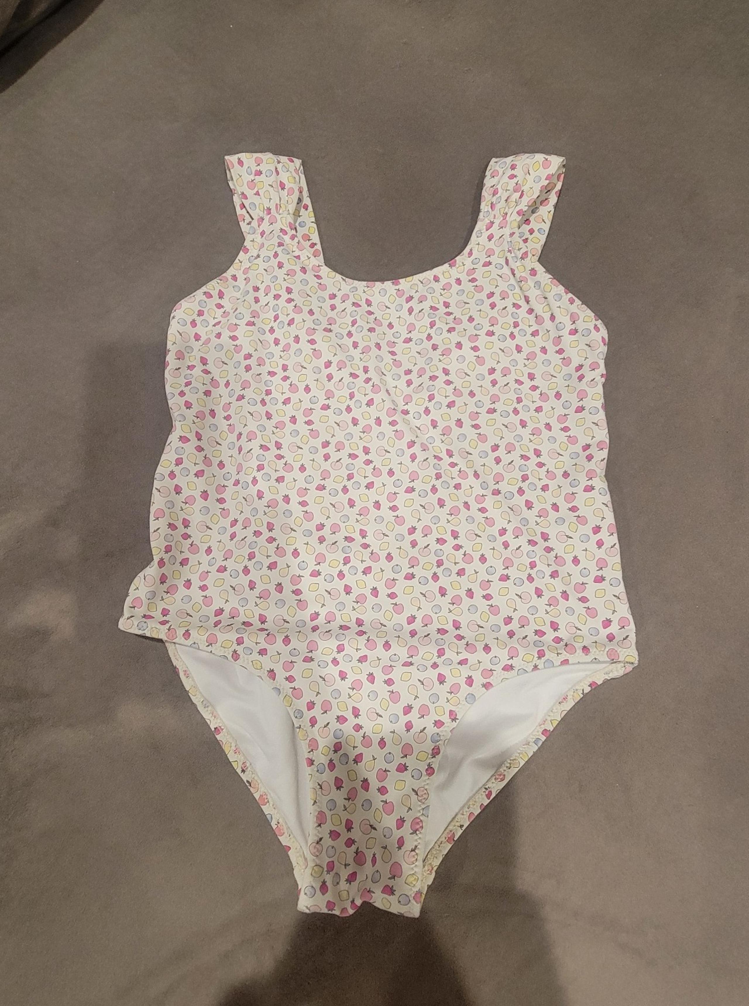 Zara Fruit Print One Piece Swimsuit Bathing Suit Size 8-9 Girls