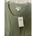 J Jill Women’s Light Jacket Plus 1X Olive Green Full Zip Snap Button Pockets New