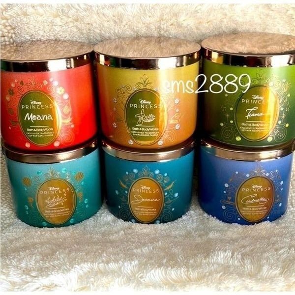 Bath and Body Works Disney Princess Candles
