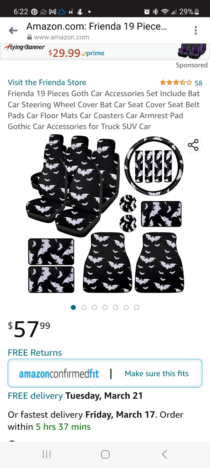 Bat car seat covers