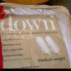 Charterclub down comforter medium weight used