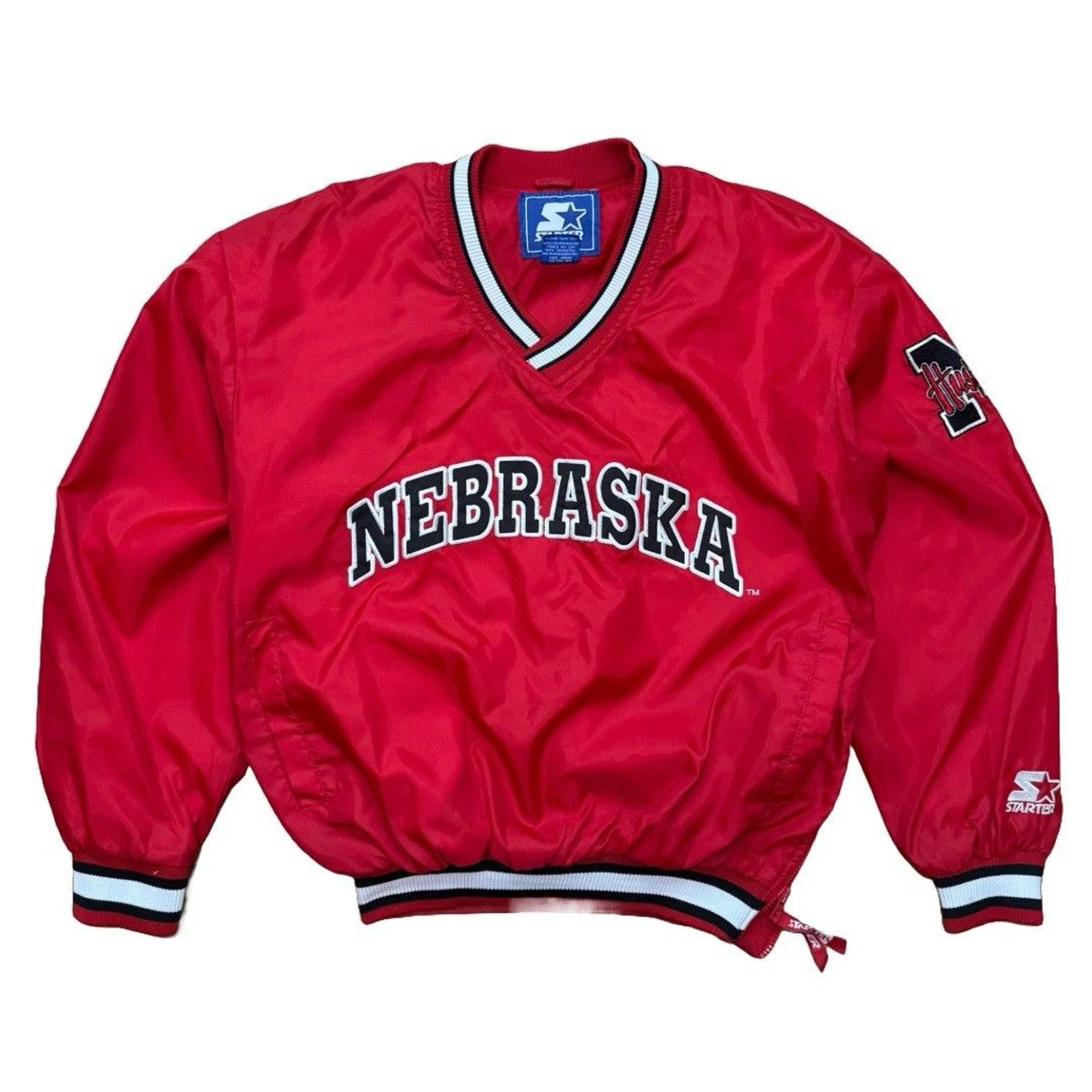 Vintage 90s Nebraska Cornhuskers Starter Jacket Mens S Windbreaker Red Huskers