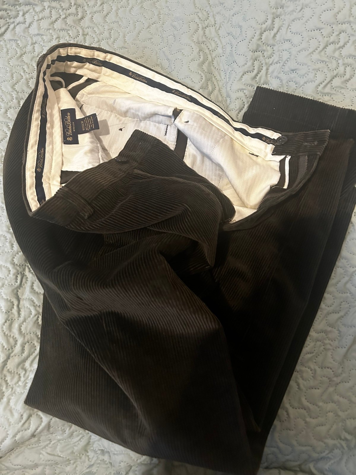 Brooks Brothers dark corduroy pants 33 / L 30