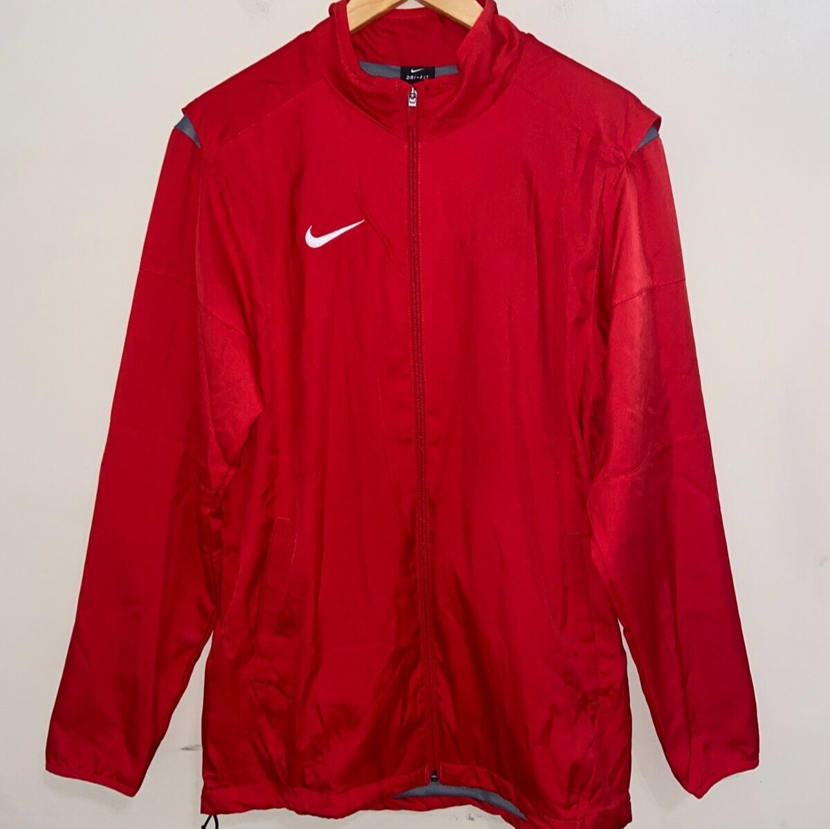 Nike Dri-FIT Team Dry Full-Zip Training Jacket Red 897025-657 Men’s Size 2XL NEW