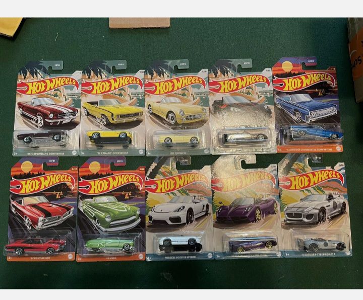 Hot Wheels Premium 10 Car Set Great Cond