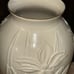 Lenox Masterpiece Large Ivory Porcelain Vase 15 Gold Trim with Iris Flowers.