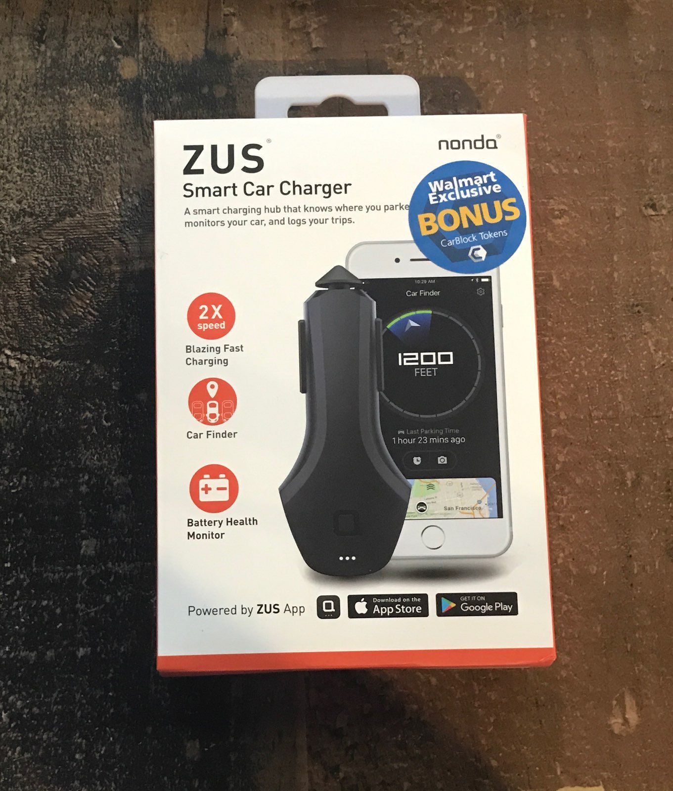 Zus Smart Fast Car Charger & Car Finder