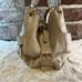Michael Kors Beige Pebbled Leather Shoulder Bag with Gold-Tone Hardware