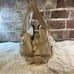 Michael Kors Beige Pebbled Leather Shoulder Bag with Gold-Tone Hardware