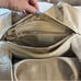 Michael Kors Beige Pebbled Leather Shoulder Bag with Gold-Tone Hardware