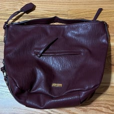 Jessica Simpson Large Burgundy Hobo Bag