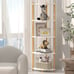 NEW 5 Tier Wood Corner Shelf Organizer
