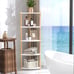 NEW 5 Tier Wood Corner Shelf Organizer