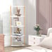 NEW 5 Tier Wood Corner Shelf Organizer