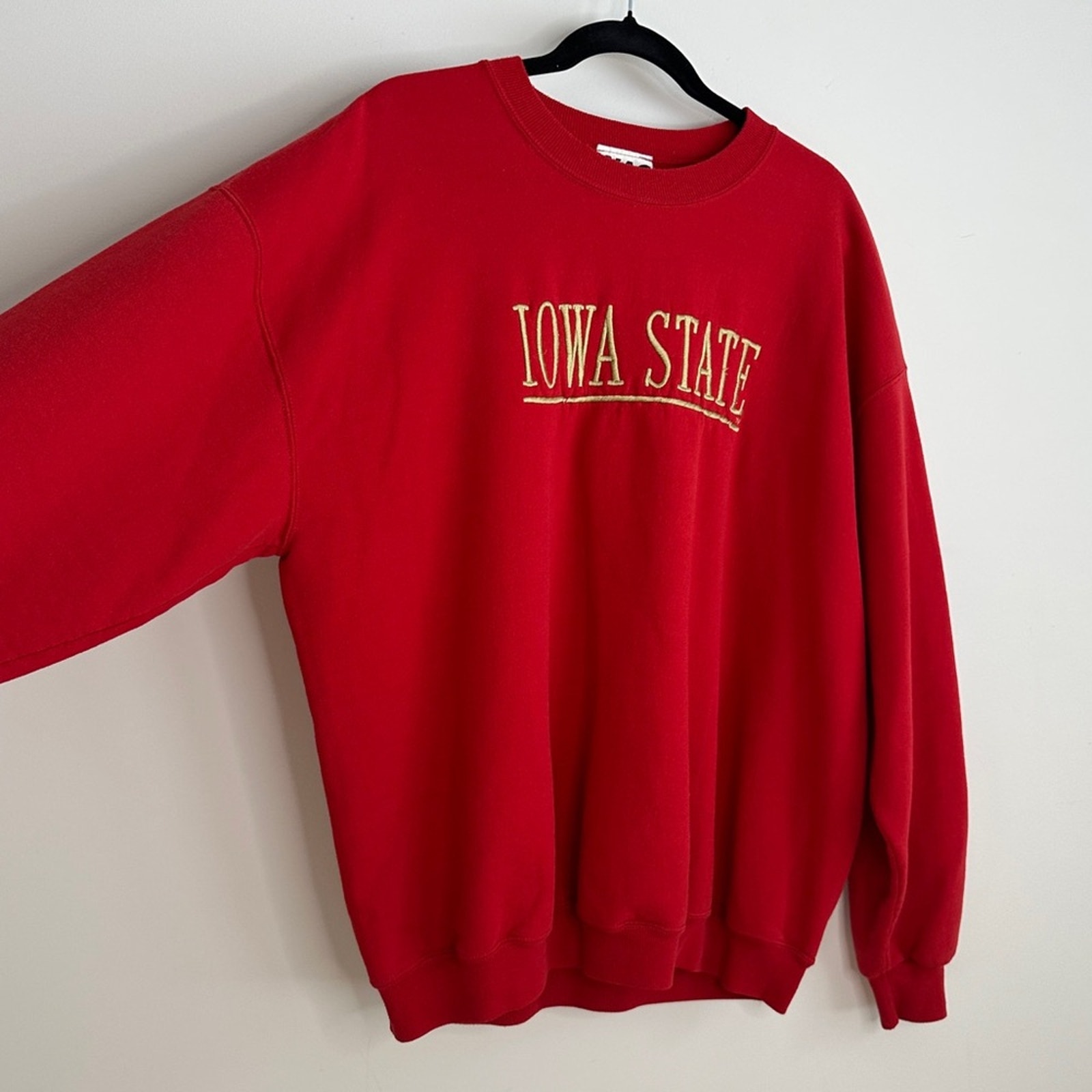 Vintage 90s Iowa State Red Heavyweight NAS Sweatshirt Sz XL Crewneck
