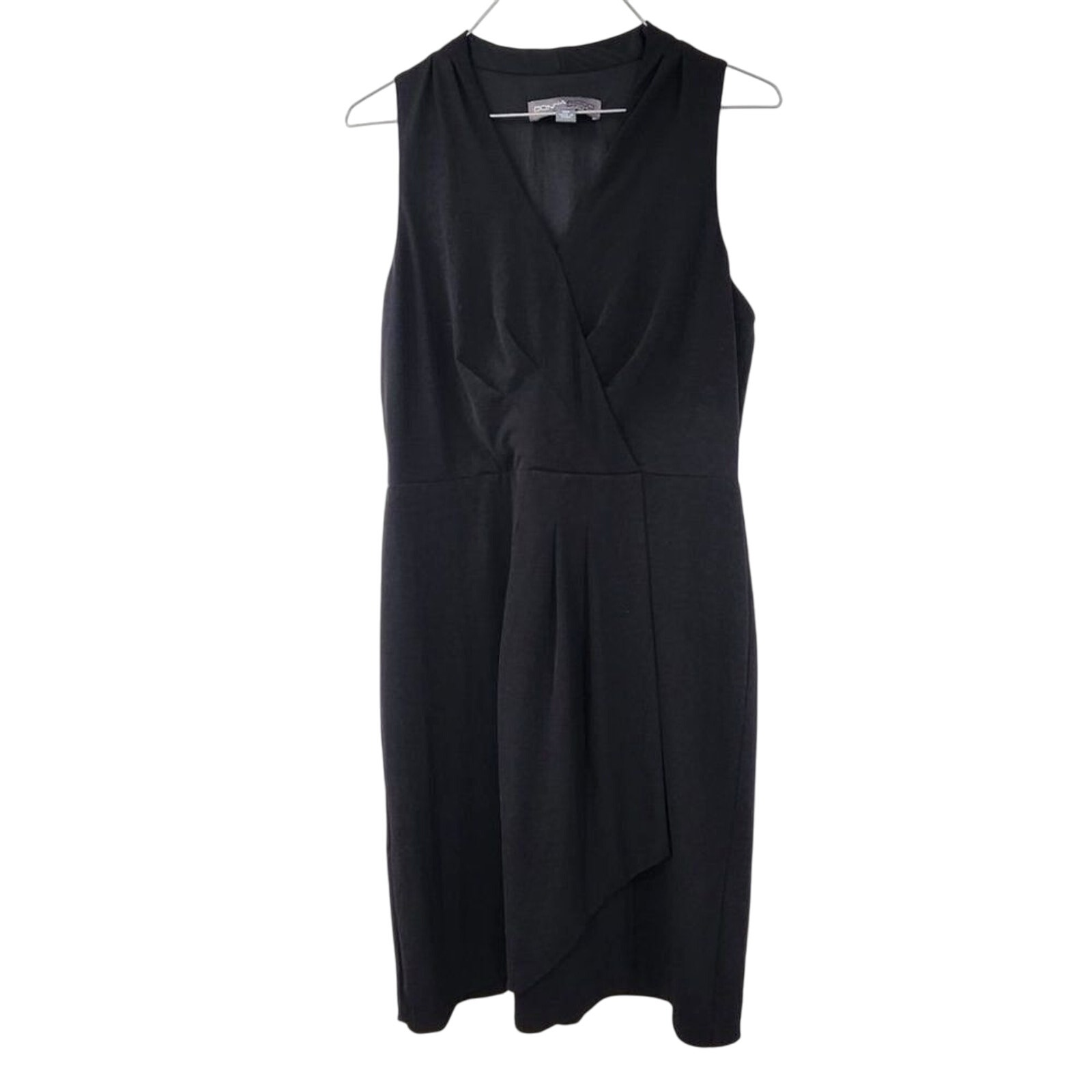 DONNA RICCO Black Sleeveless Dress Womens Petite Size 10P