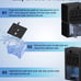 Dehumidifiers for Home, 62 OZ Dehumidifier for Room with Auto Shut Off, Sleep