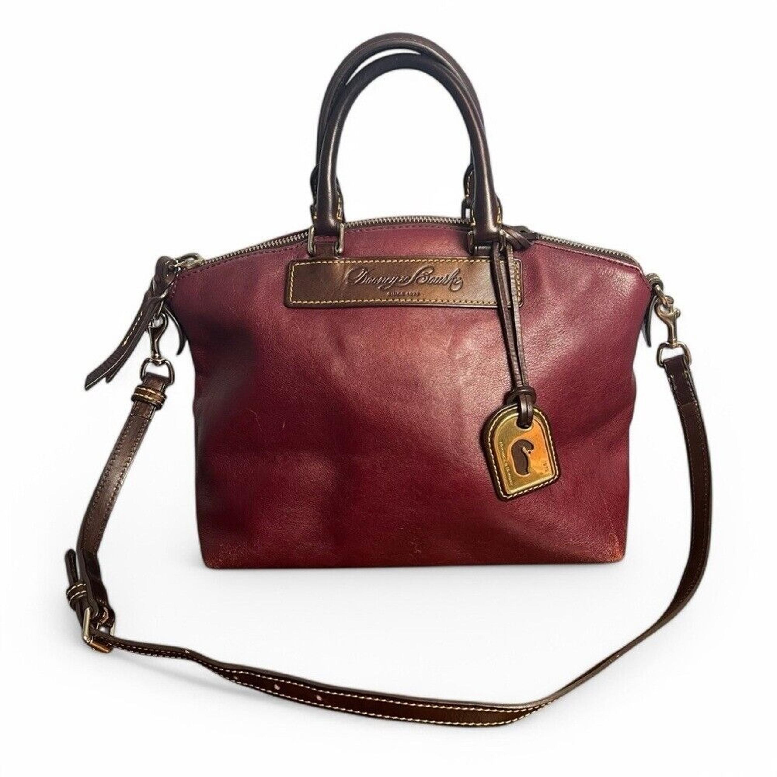 Dooney & Bourke - Vintage Juliette Florentine Vacchetta Leather Bordeaux Purse