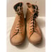 Pawelk's Mens Size 41 Combat Boots Lace Up Beige/Camel Made in Italy Outdoors