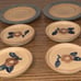 RARE! M.A.F.A Pfaltzgraff Coasters & Plate Set.