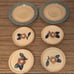 RARE! M.A.F.A Pfaltzgraff Coasters & Plate Set.