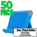 50 soportes de teléfono azules para Galaxy, iPhone, tabletas, suministros de art