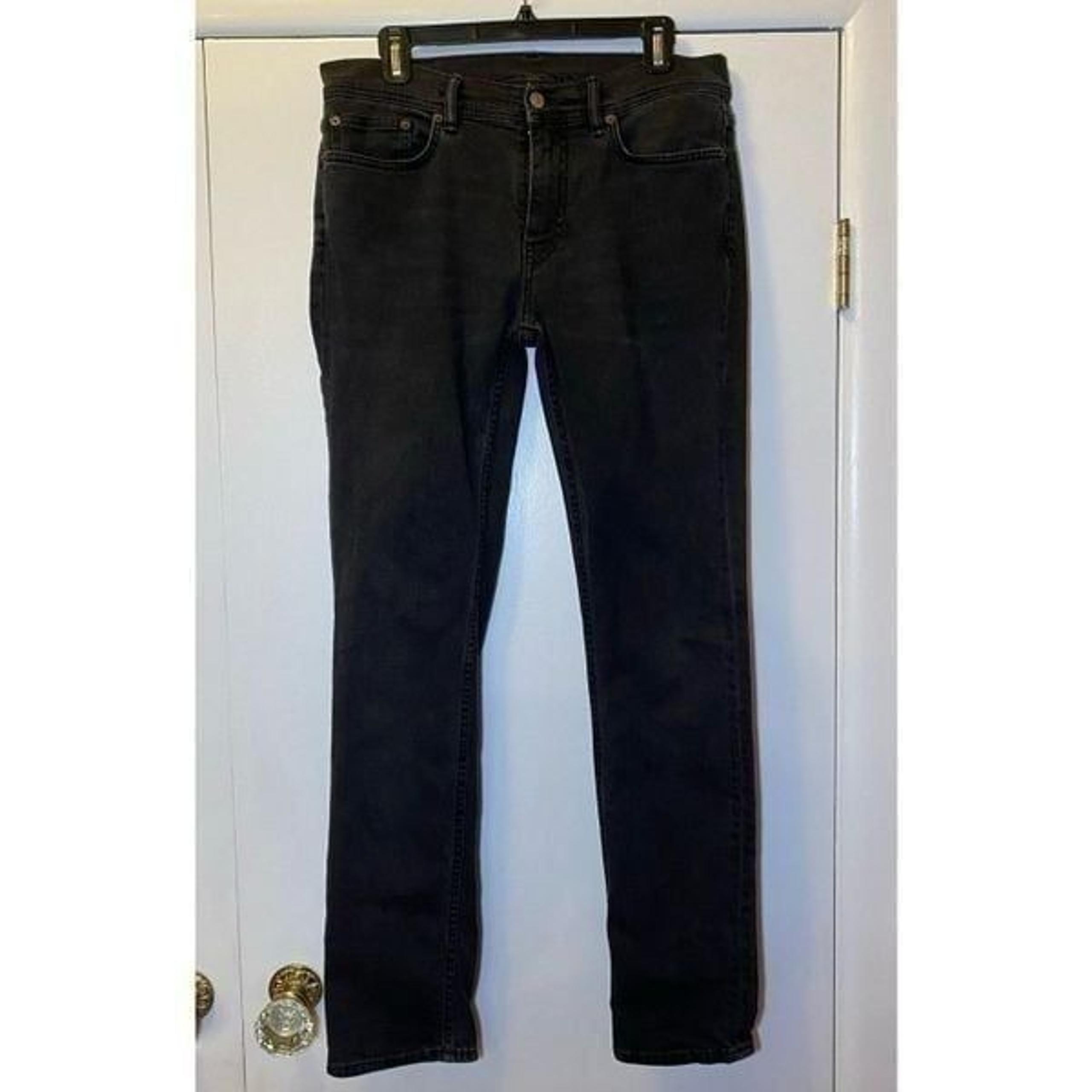 ACNE STUDIOS Straight Leg Jeans Black Men’s Size 31x30
