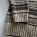 VINTAGE Abercrombie Fitch Mens XL 100% Shetland Wool Striped V Neck