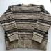 VINTAGE Abercrombie Fitch Mens XL 100% Shetland Wool Striped V Neck