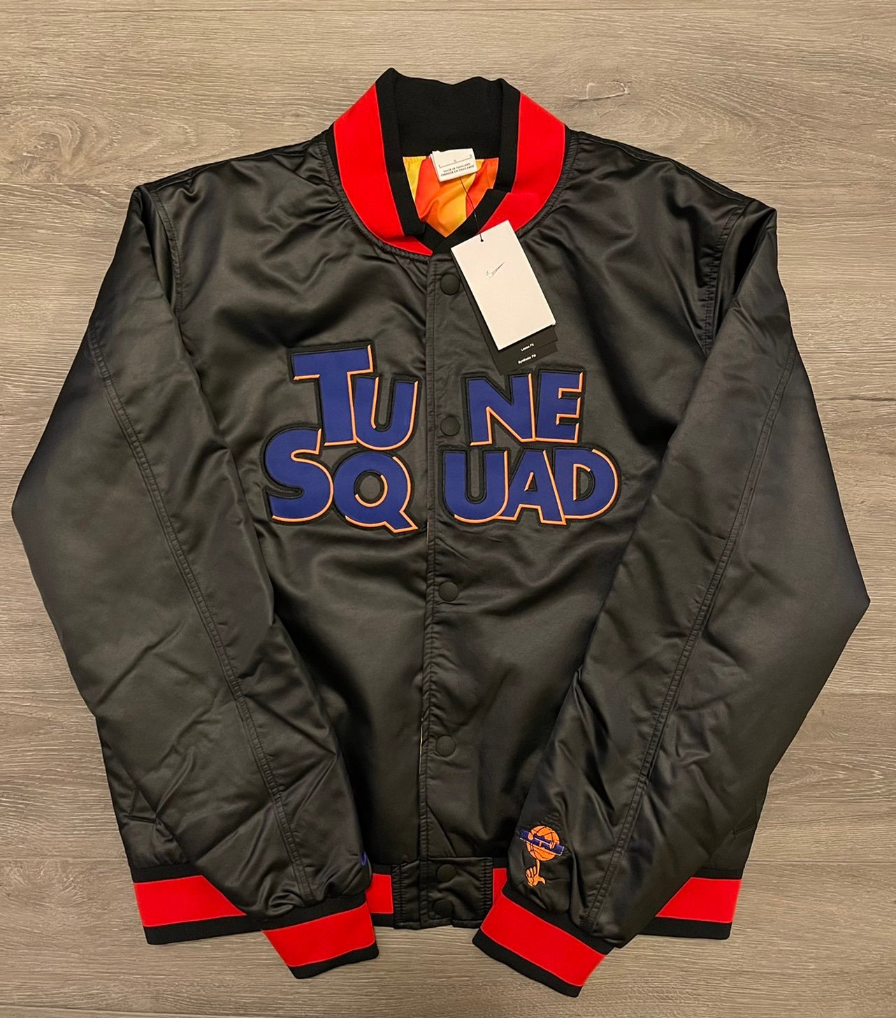 Nike LeBron X Space Jam Tune Squad Varsity Jacket Sz L DJ3891 010